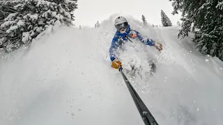 RAW Powder Skiing Footage - @GoPro Hero 12 Black & Max Lens Mod 2.0