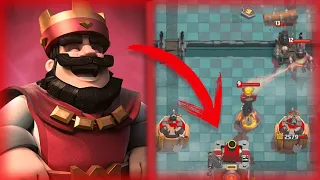 JUGUE USANDO al REY ROJO en CLASH ROYALE!!