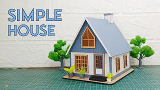 Simple Elegan Tiny House with Cardboard