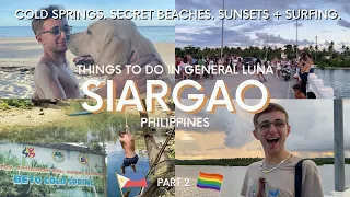 SIARGAO - Things To Do In General Luna | Surfing, Secret Beach, Cafes + Springs | Philippines Vlog🇵🇭