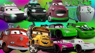 Looking For Disney Pixar Cars Lightning Mcqueen, rip clutchgoneski, Hudson Hornet, The King