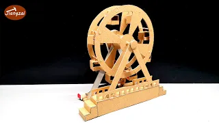 How to make Ferris Wheel From Cardboard | DIY cardboard ferris wheel