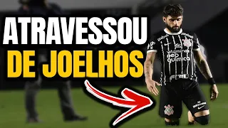 PAGOU A PROMESSA! YURI ALBERTO ATRAVESSA GRAMADO DA VILA BELMIRO DE JOELHOS