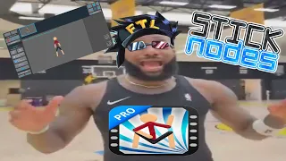 LeBron James scream if you love stick nodes