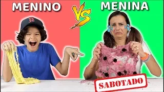 Slime SABOTADO na Escola!!! Menino Chato Vs menina Educada!!