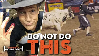 Mike Rowe Faces Down a 2,000 POUND BULL at PBR | Somebody's Gotta Do It