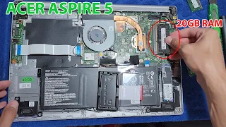 Notebook Acer Aspire 5 A515-54 INSTALANDO 20GB DE RAM E TROCA DA PASTA TÉRMICA