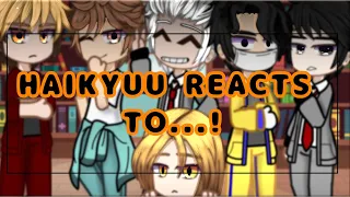 Haikyuu reacts to...!—||Hinata Shoyo!||—|no pt2|—||fanon/Canon||