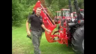 How to remove a backhoe from a Mahindra Tractor