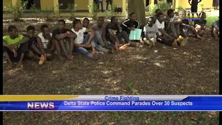 Delta State Police Command Parades Over 30 Suspects.