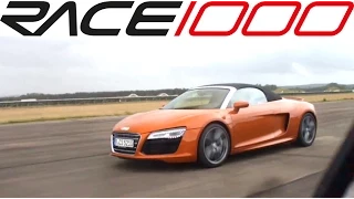 Audi R8 V10 Spyder vs. Jaguar XKR-S (60-260kmh) - ROLL RACE