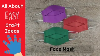 Kids DIY Face Mask | How to make Paper MASK for kids | Easy Origami |  Mask With Paper