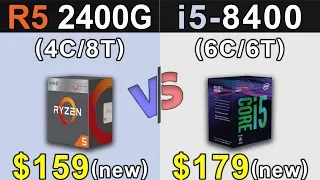 R5 2400G vs i5-8400 | Which is Better Value for MONEY...???