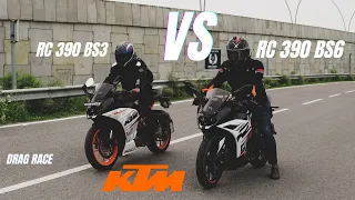 KTM RC 390 BS6 VS KTM RC 390 BS3 Koun Jeetega? | Drag Race