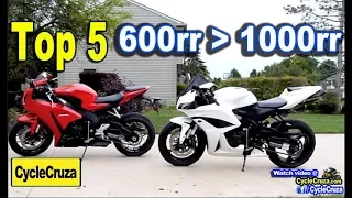 Top 5 Reasons Why CBR600rr is BETTER Than CBR1000rr | MotoVlog