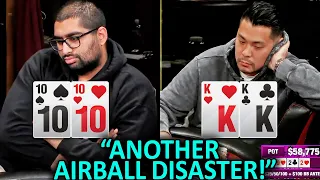 Nik Airball Is Behind And Firing In $100,000 Pot @HustlerCasinoLive