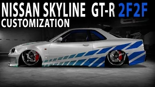 Midnight Club LA - Stanced Brian's Nissan Skyline GT-R ( 2f2f ) (Customization)