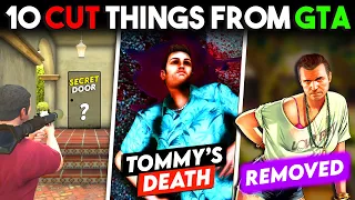 10 *Mind-Blowing* Things That Were REMOVED From GTA Games 😱 | Secret Mission, Heist, Doors &....More