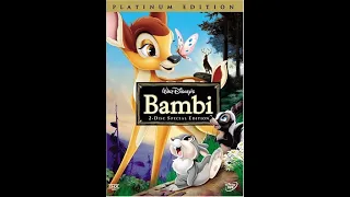 Opening to Bambi Platinum Edition DVD (2005, Both Discs)