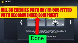 Kill 30 enemies with any FR 556 fitted with recommended equipment