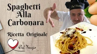 Spaghetti alla  carbonara Ricetta  originale (Eng-Sub available)