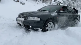 💥audi💥 a4 b5 quattro 🦎 kar deneme