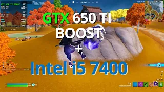 Fortnite: Chapter 4 - GTX 650 TI BOOST 2GB + i5 7400 - Performance mode - Fortnite roda em PC Fraco