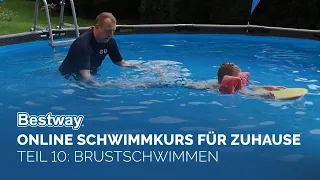 Bestway® Schwimmschule Teil 10: Brustschwimmen mit Schwimmbrett