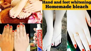 Add bleach activator with toothpaste for instant Whitening skin | Hand and feet whitening bleach