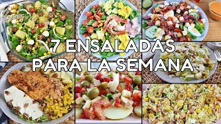 ⭐ Una ensalada para cada día de la semana MUY FACILES Y COMPLETAS