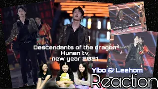 Doo Mai Reaction ! Yibo & Leehom | Descendants of the dragon | hunan tv new year 2021