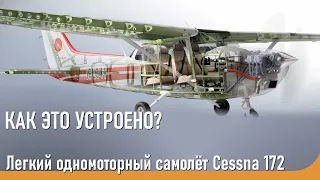 Лёгкий одномоторный самолёт Cessna 172 | Как это устроено? | Joyplanes | Pilot Institute