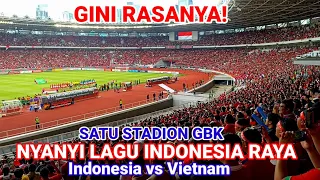 Merinding! Gini Rasanya Nyanyi Indonesia Raya di Stadion GBK Piala AFF 2022 Indonesia vs Vietnam