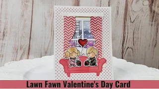 Lawn Fawn Valentine's Day Card