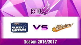 Basket 90 Gdynia vs Kibirkstis - EEWBL 08.01.17. Vilnius