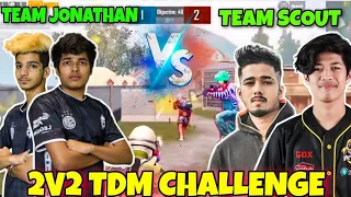 😤 2VS2 TDM ROOM JONATHAN ⚡and CLUTCH GOD VS SCOUT AND ZGOD 😱#bgmi