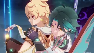 XIAO SAVES AETHER GENSHIN IMPACT CUTSCENE