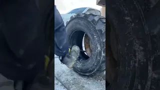 The Tire Doctor Gets Defeated By Tire        #tiredoctor #tireguy #tires #shorts