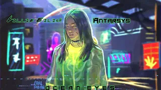 Billie Eilish - Ocean Eyes but neon retrowave/synthwave, cyberpunk