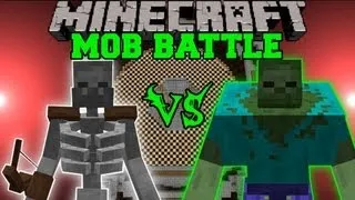 MUTANT SKELETON VS. MUTANT ZOMBIE - Minecraft Mob Battles - Arena Battle - Mutant Creatures Mod