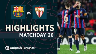 Highlights FC Barcelona vs Sevilla FC (3-0)