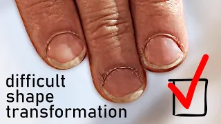 Difficult gel nail transformation by Alexander And Tatiana. Step By Step Tutorial.