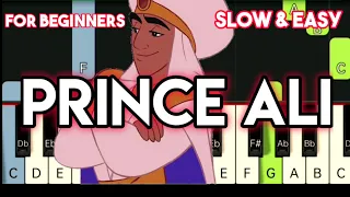 WILL SMITH - PRINCE ALI ( FROM ALADDIN ) | SLOW & EASY PIANO TUTORIAL