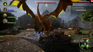 Dragon Age Inquisition - Matando Dragão Montês Fereldano dificuldade Pesadelo