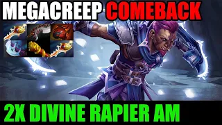 2X Divine Rapier AM Comeback Megacreep - Dota 2