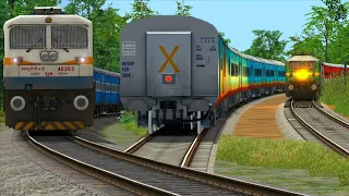 Trains Crossing Curved Railroad Tracks | Railroad Crossing Compilation – Train Simulator 2021