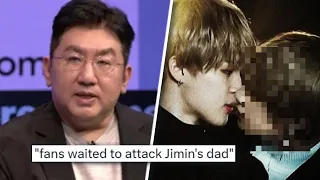 He Said "This'll End BTS"! Jimins Dad Got THR*EATS As Jimin KISSES Man Before Enlist? Bang PD SPOKE!