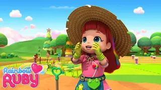 Farm Fun // Tummy Trouble 🌈 Rainbow Ruby | Kids Toys and Songs