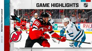 Sharks @ Devils 10/22 | NHL Highlights 2022