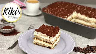 Einfaches TIRAMISU Rezept ohne Eier und ohne Alkohol | Kikis Kitchen